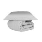 Duvet Capa De Edredom Queen Cetim 300 Fios | Naturalle - Cinza